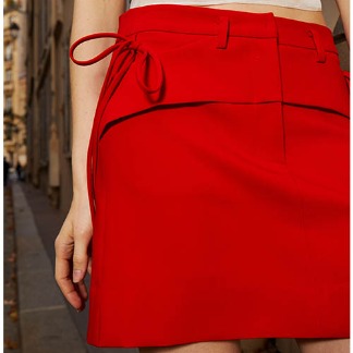 [SAMPLE SALE] Ruban Skirt Red (새제품)